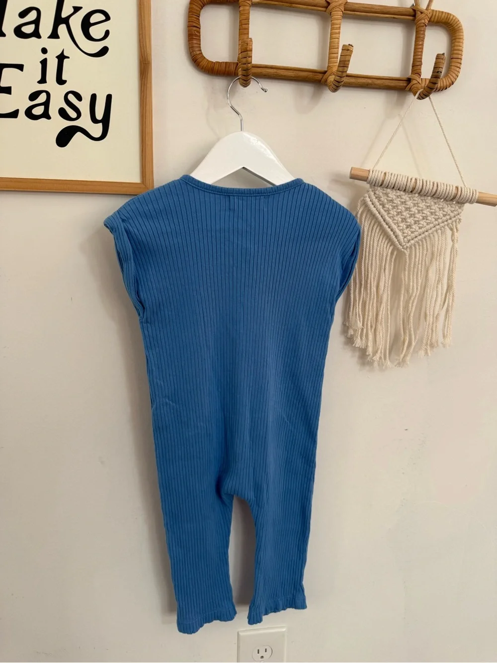 Monica + Andy - 12-18m - ribbed jumpsuit with pocket - Picture 6 of 9